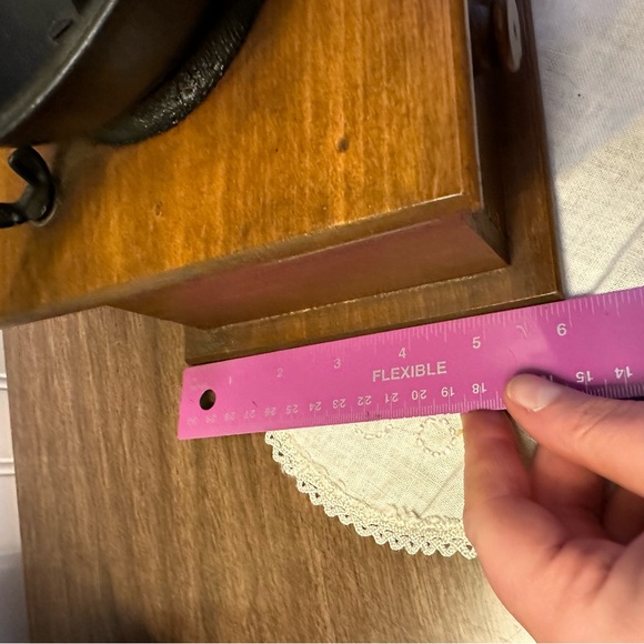 Vintage Coffee Grinder W. H. Co. Cast Iron Wood Dovetail With Pull Out Drawer - Picture 11 of 12